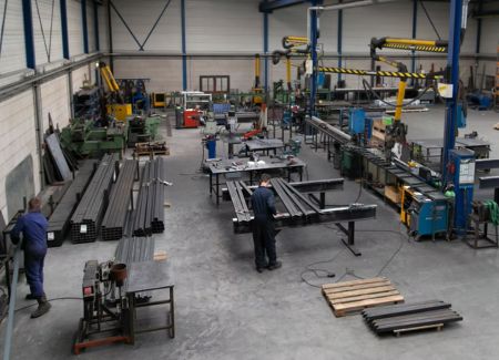 Hylwa werkplaats met staalbewerking